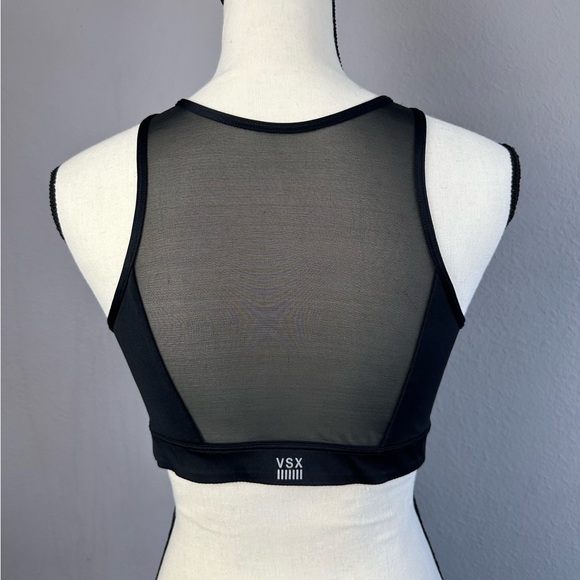 Large Black Victoria Secret Mesh Sports Bra - Picture 4 of 7